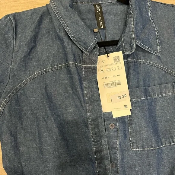 Zara Denim Jumpsuit - Picture 3 of 3